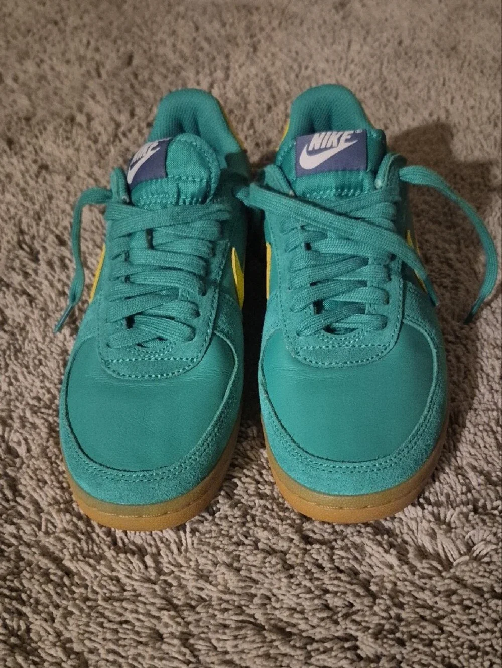 Nike Green & Yellow Low-Profile Sneakers